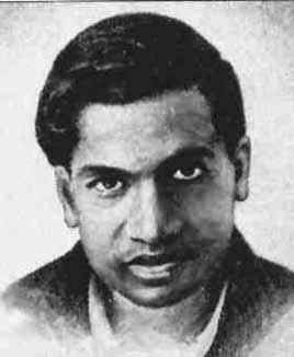 Picture of Srinivasa Ramanujan
 