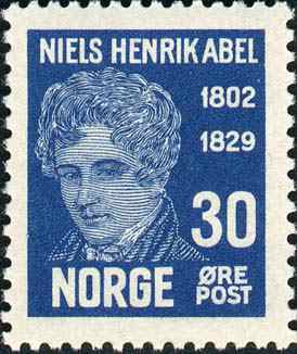 Postage stamp of Niels Abel