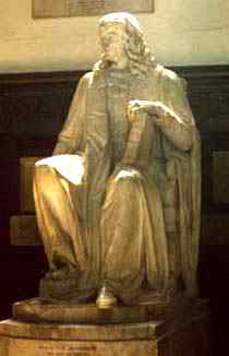 Barrow's statue in Trinity College Cambridge