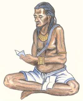Drawing of Brahmagupta