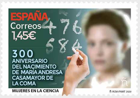 Spanish stamp issued in 2020