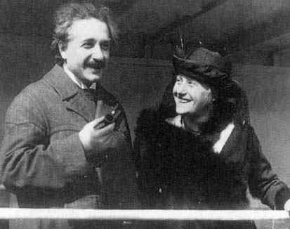 Visiting the USA in 1921 with his second wife Elsa
 