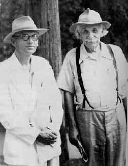 With Einstein in Princeton in 1950
 
