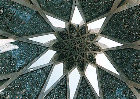 The interior of the mausoleum
 