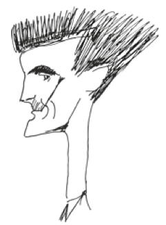 Caricature by Leon Jeśmanowicz