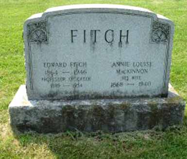 Picture of the Fitchs' grave