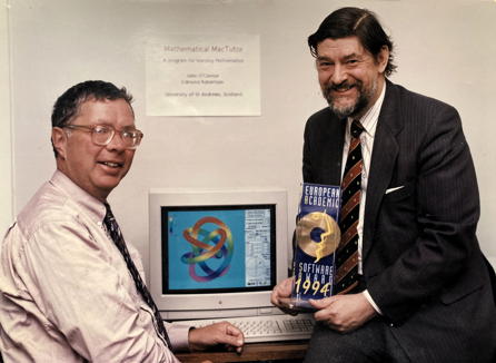 With Edmund Robertson and the European Academic Software Award 1994