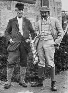 1889: Steggall at Macrahinish golf course (with a Dr Miller)