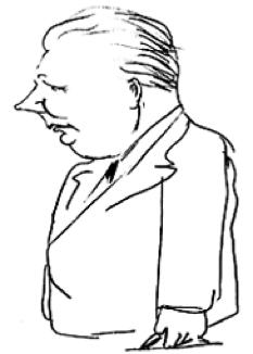 Caricature by Leon Jeśmanowicz