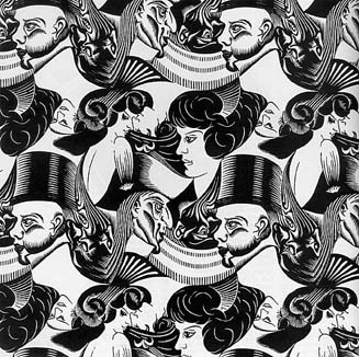 Escher eight heads