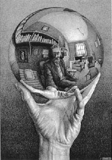 Escher glass ball
