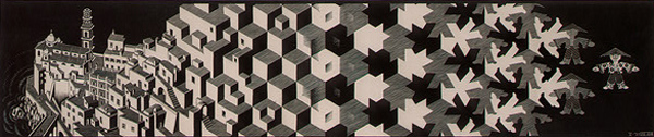 Escher metamorphosis 1