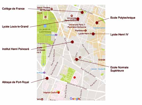 Paris walk map